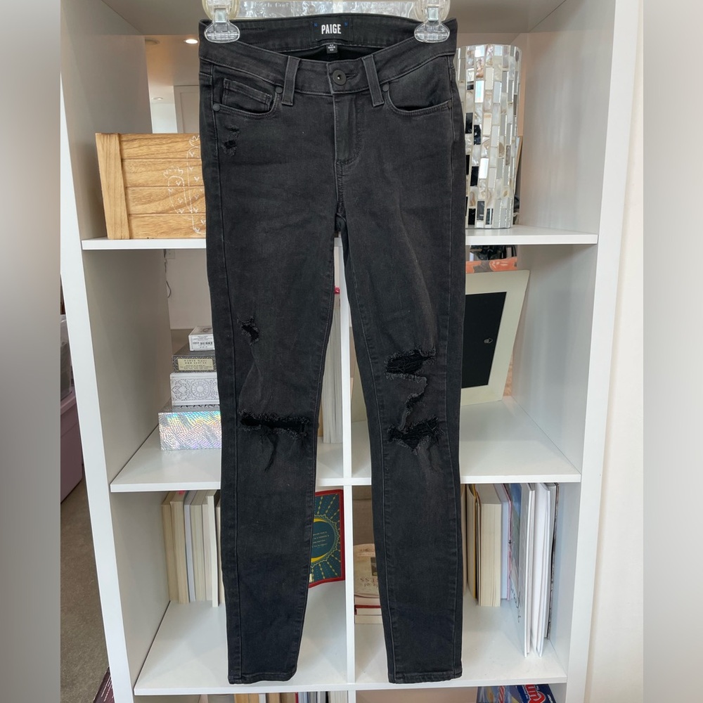 Black Paige Verdugo ankle skinny